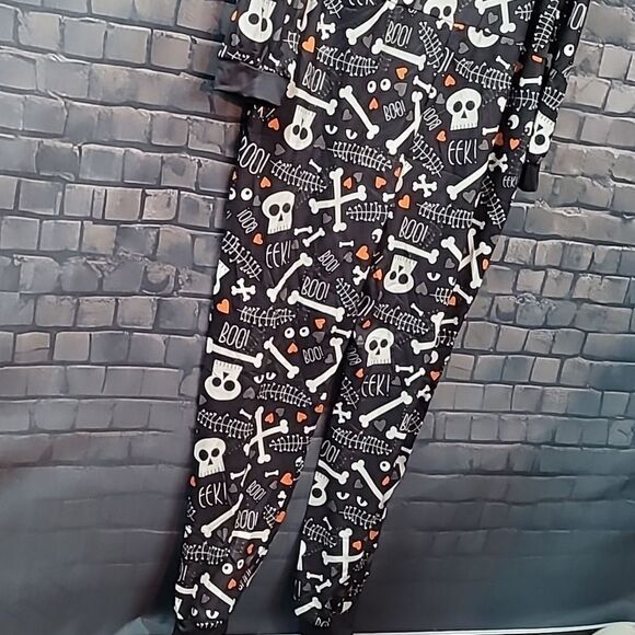 Halloween Hooded Onesie Pajamas Men's Size Medium - Picture 6 of 7